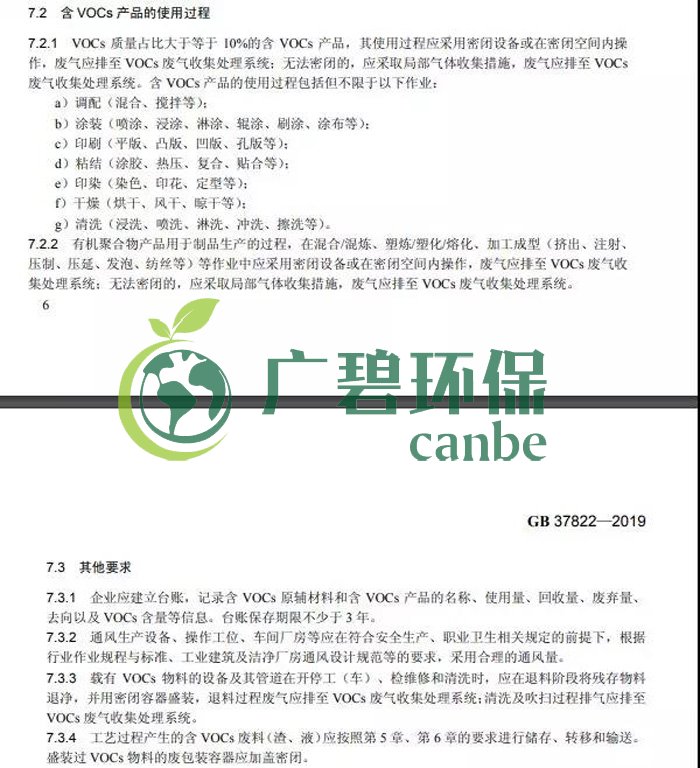《揮（huī）發（fā）性有機物無組織排放（fàng）控製標準》2019年7月1日正式實施(圖6)