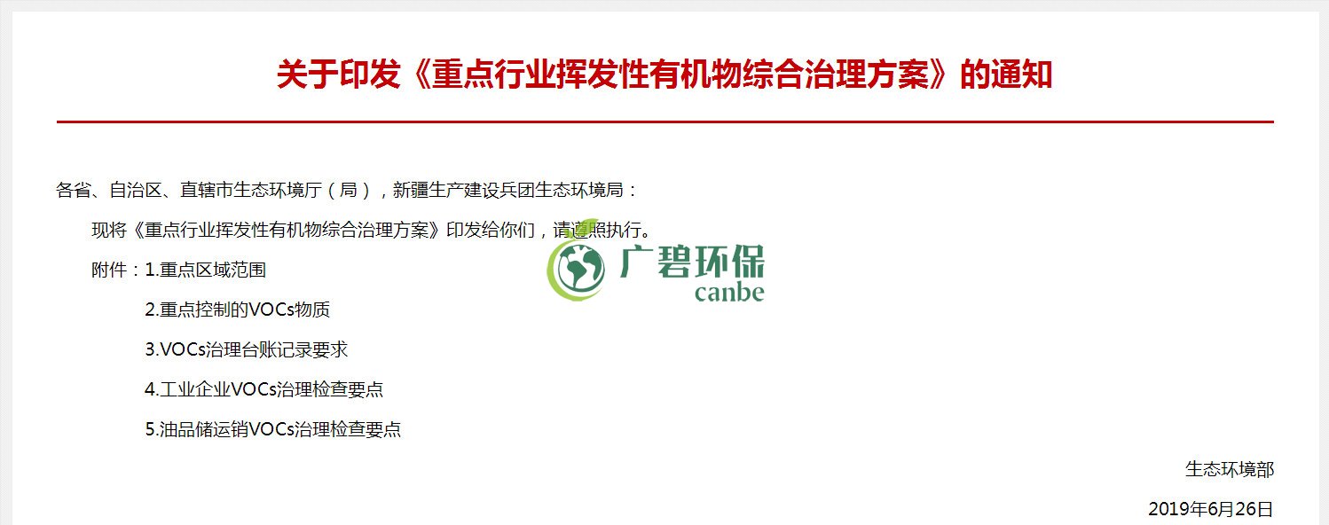 生態環境部印發《重點（diǎn）行業揮發性有機物綜合治理（lǐ）方案》(圖2)
