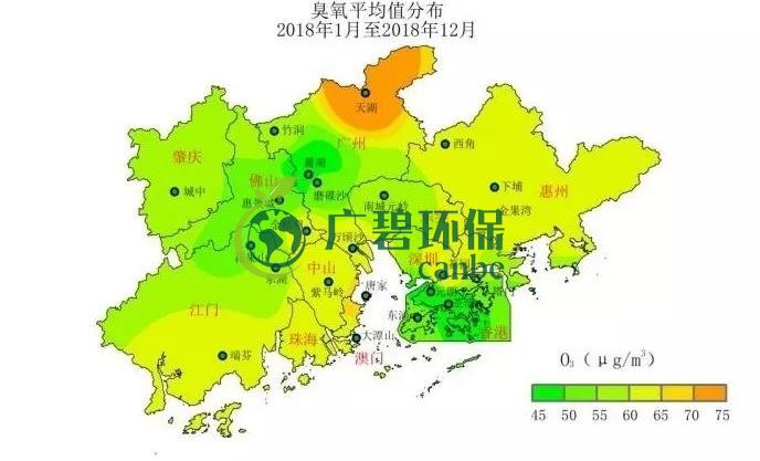廣東省PM2.5濃度連年下降 臭氧已成為全省首要汙染物(圖2)